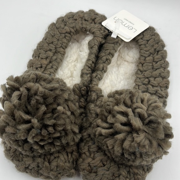 Lemon Pom Pom Ballerina Slippers - Picture 2 of 3